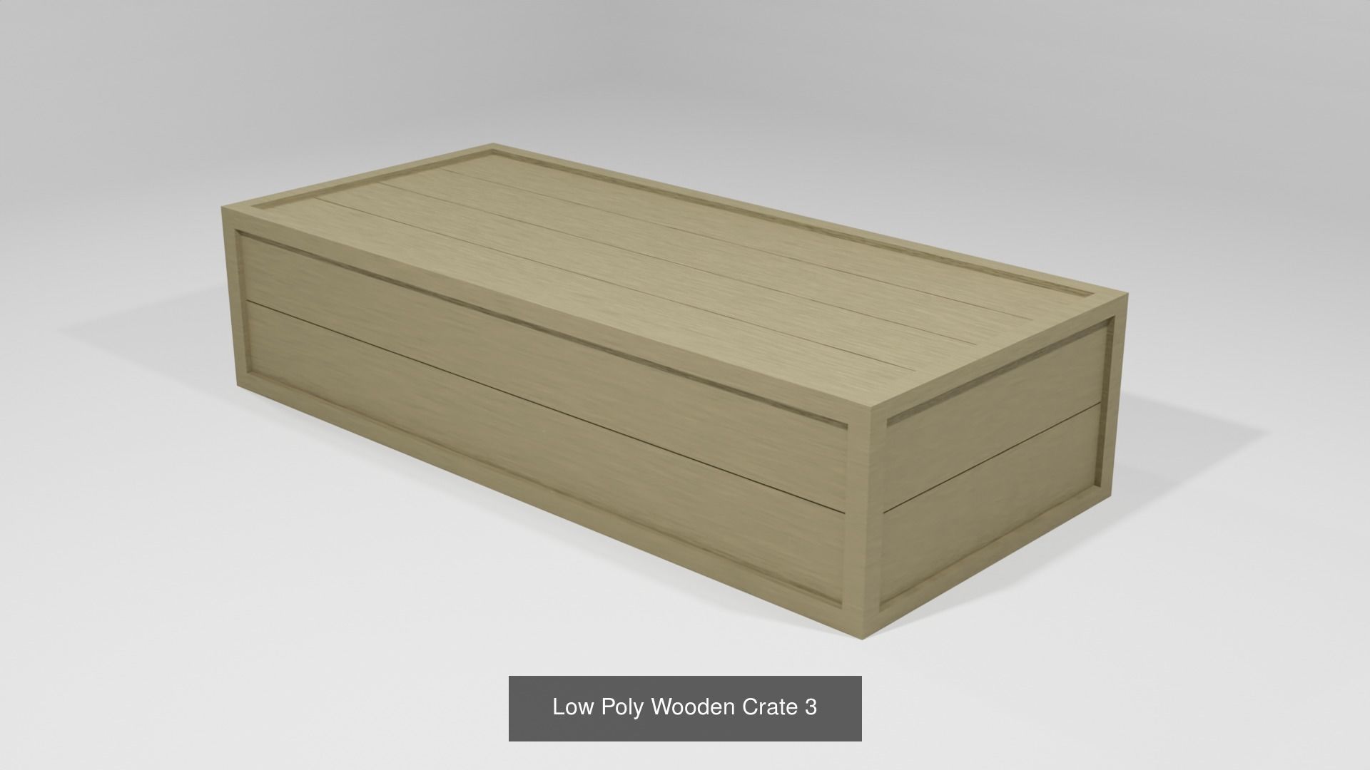 Assorted Low Poly Wooden Crate Collection _16