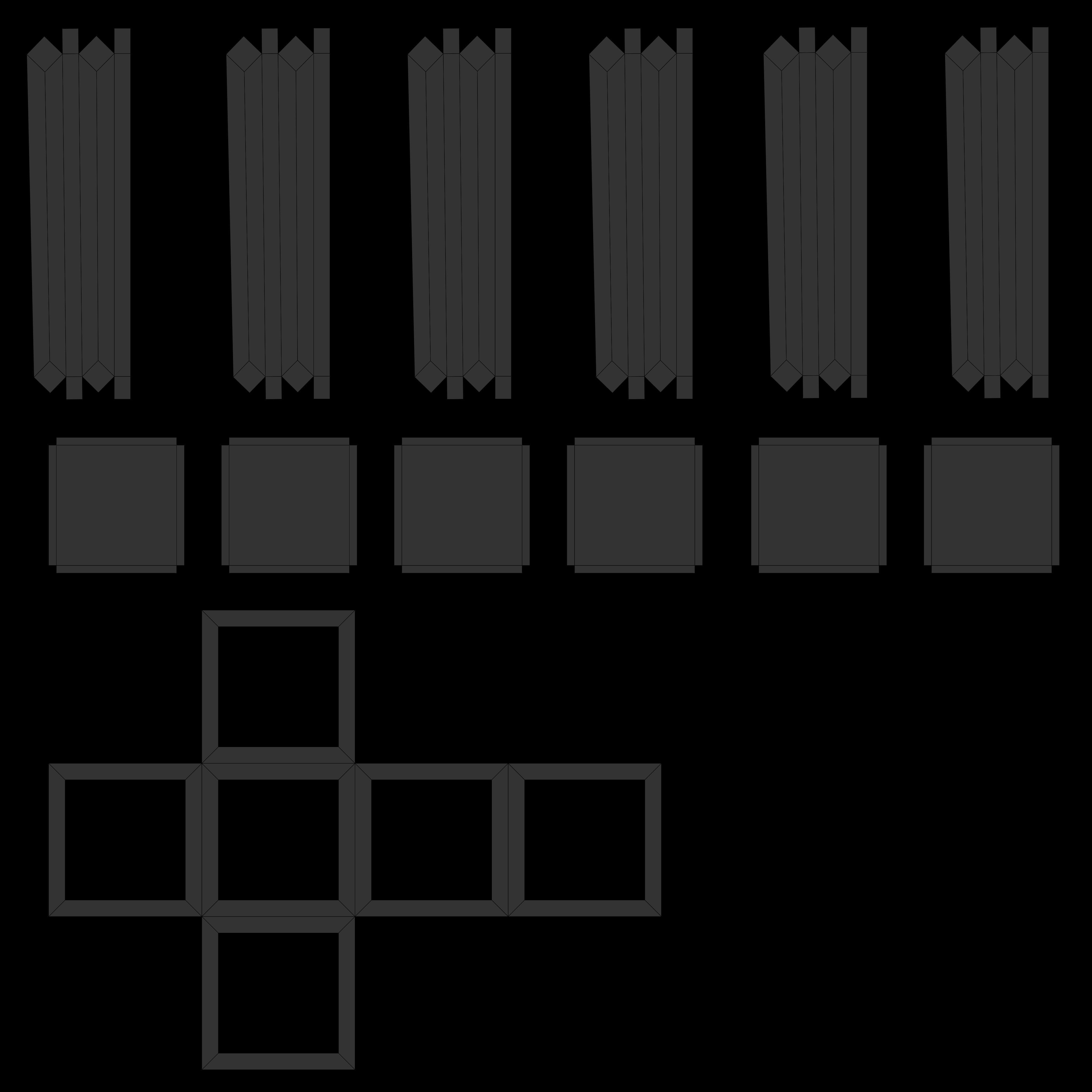 Assorted Low Poly Wooden Crate Collection _26