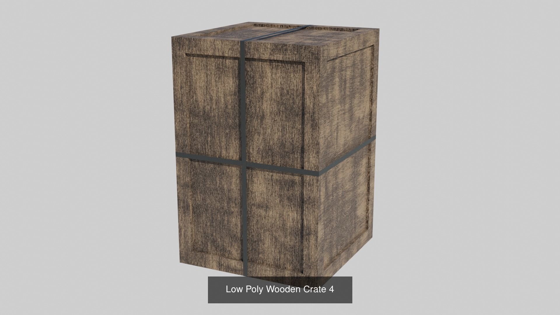 Assorted Low Poly Wooden Crate Collection _17
