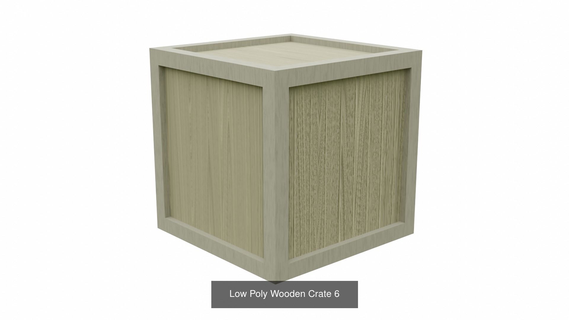 Assorted Low Poly Wooden Crate Collection _19
