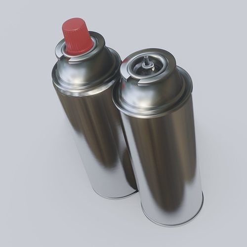 Butane Fuel Gas Canisters for Portable Camping Stoves 3D model