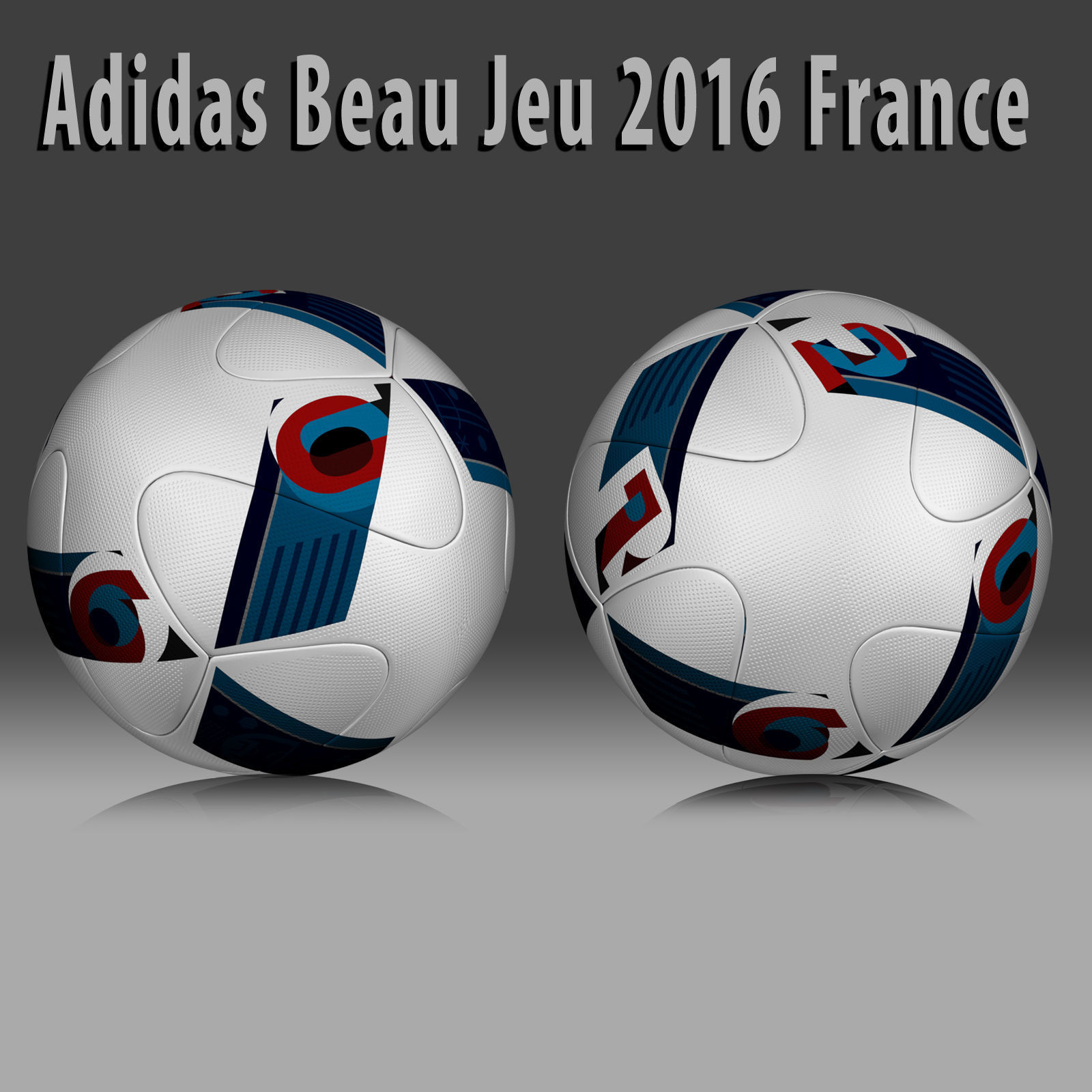 Adidas Beau Jeu 2016 France 3D model