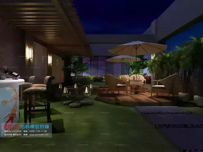 Miniature Garden night