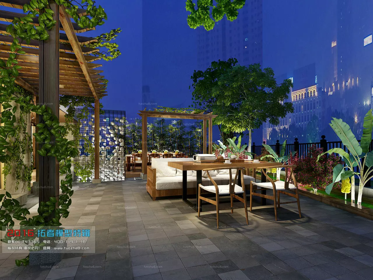 Miniature Garden 3D model_0