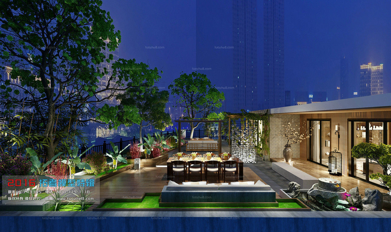 Miniature Garden 3D model_1