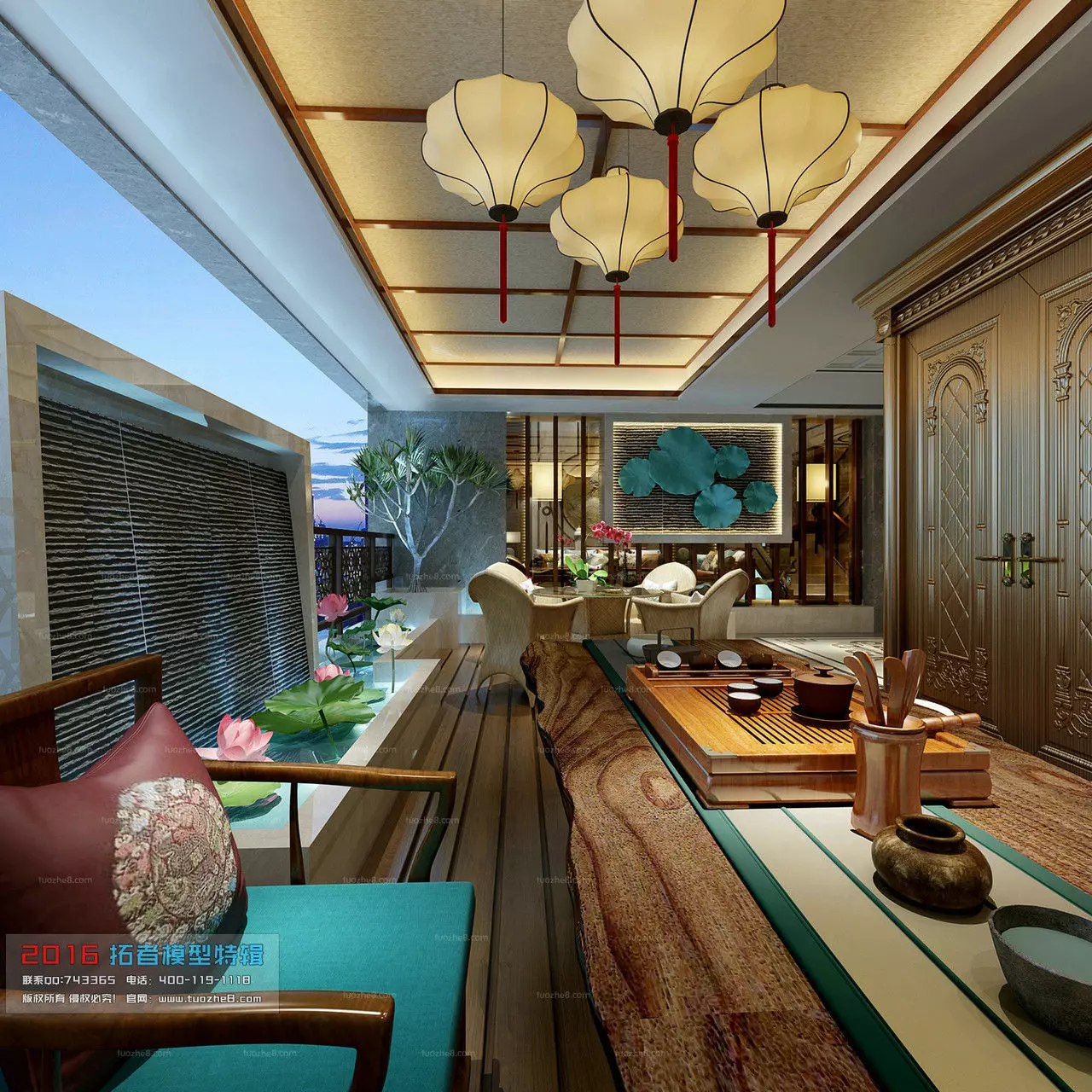 Miniature Garden 3D model_0