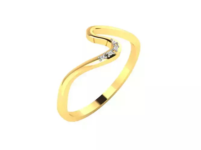 Women light weight ring  3dm stl render detail 