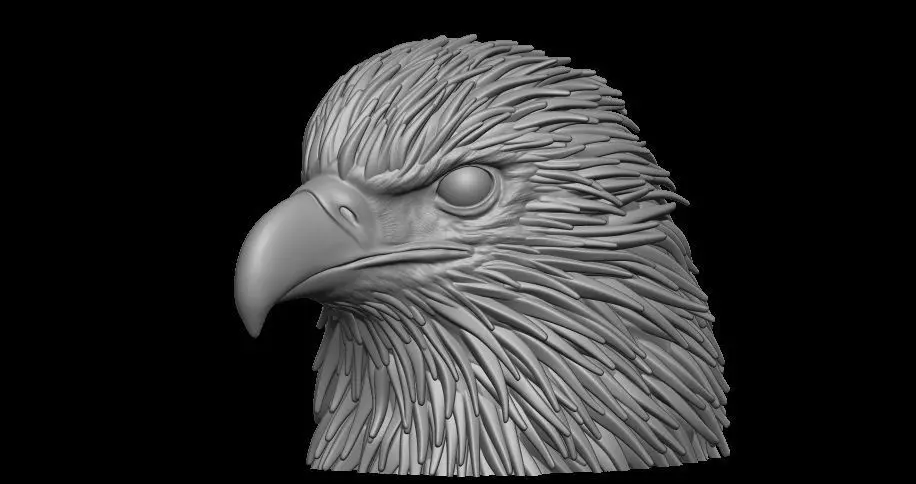 eagle head 3D print model
