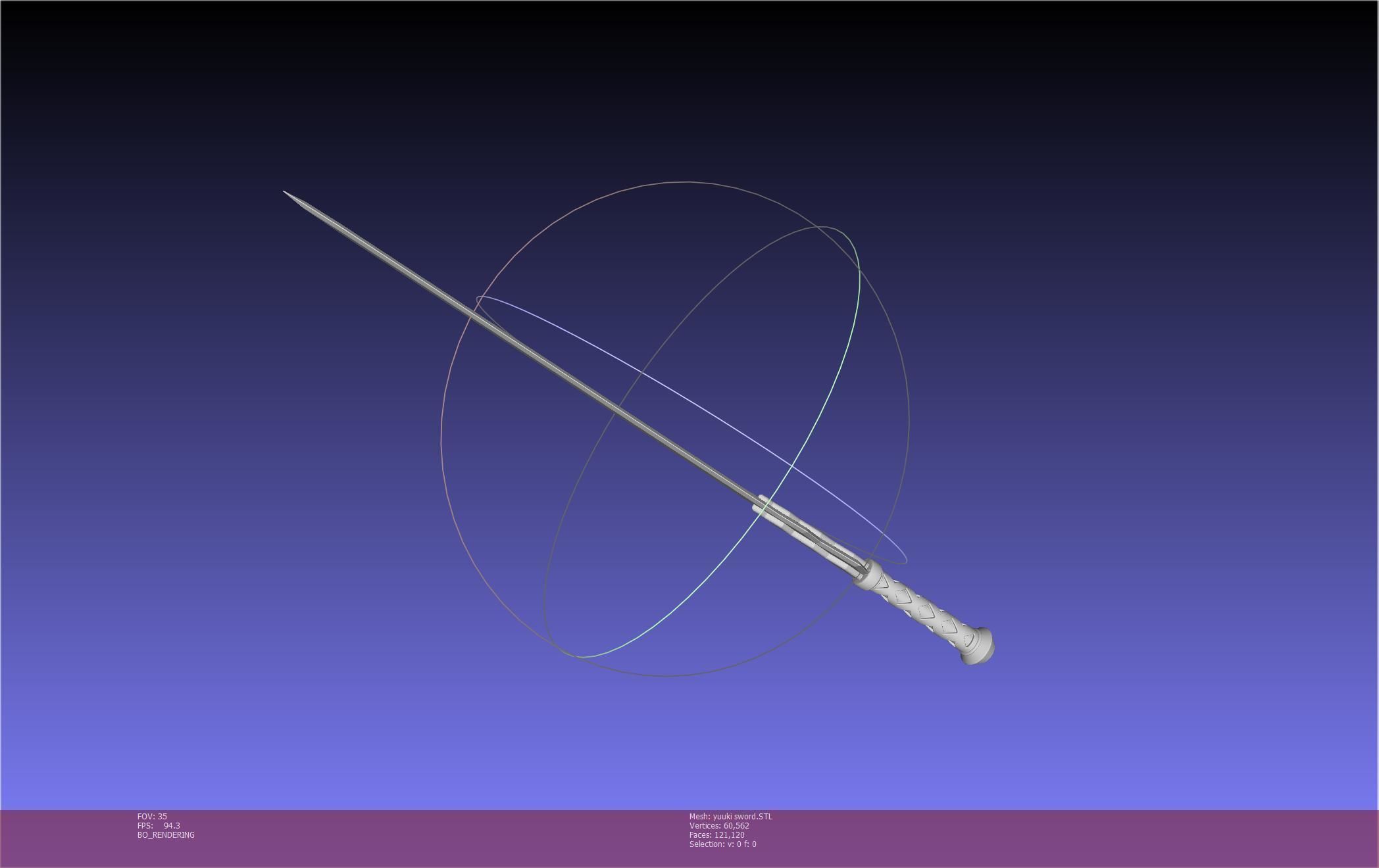 Sword Art Online Konno Yuuki Sword Printable Assembly 3D print model_57