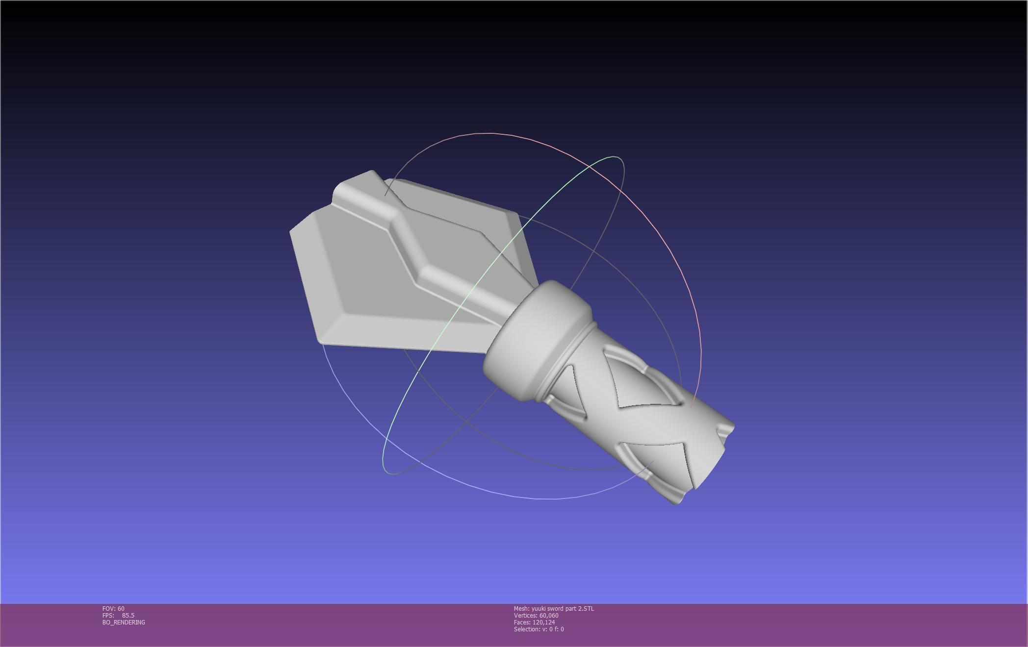 Sword Art Online Konno Yuuki Sword Printable Assembly 3D print model_98