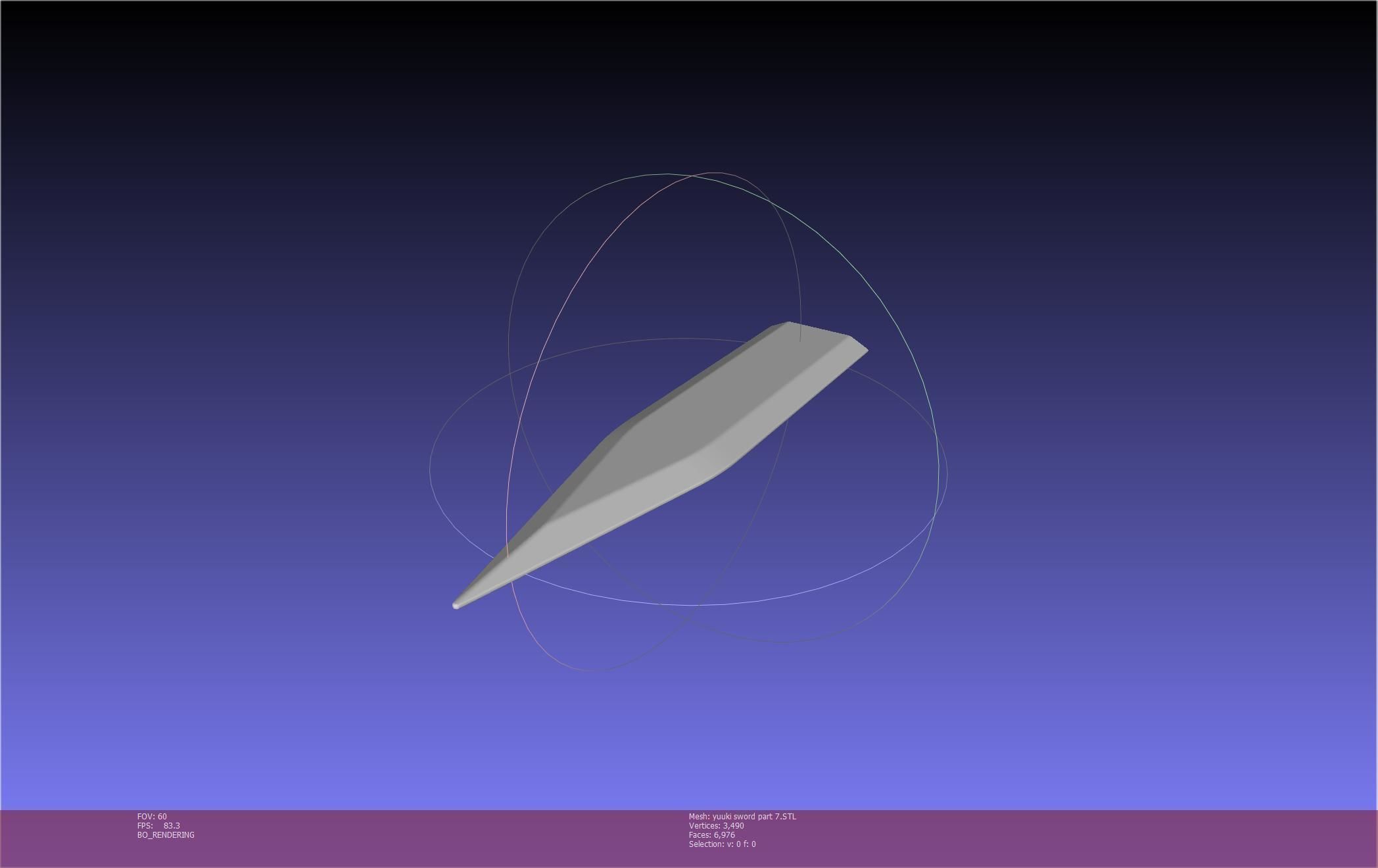 Sword Art Online Konno Yuuki Sword Printable Assembly 3D print model_144