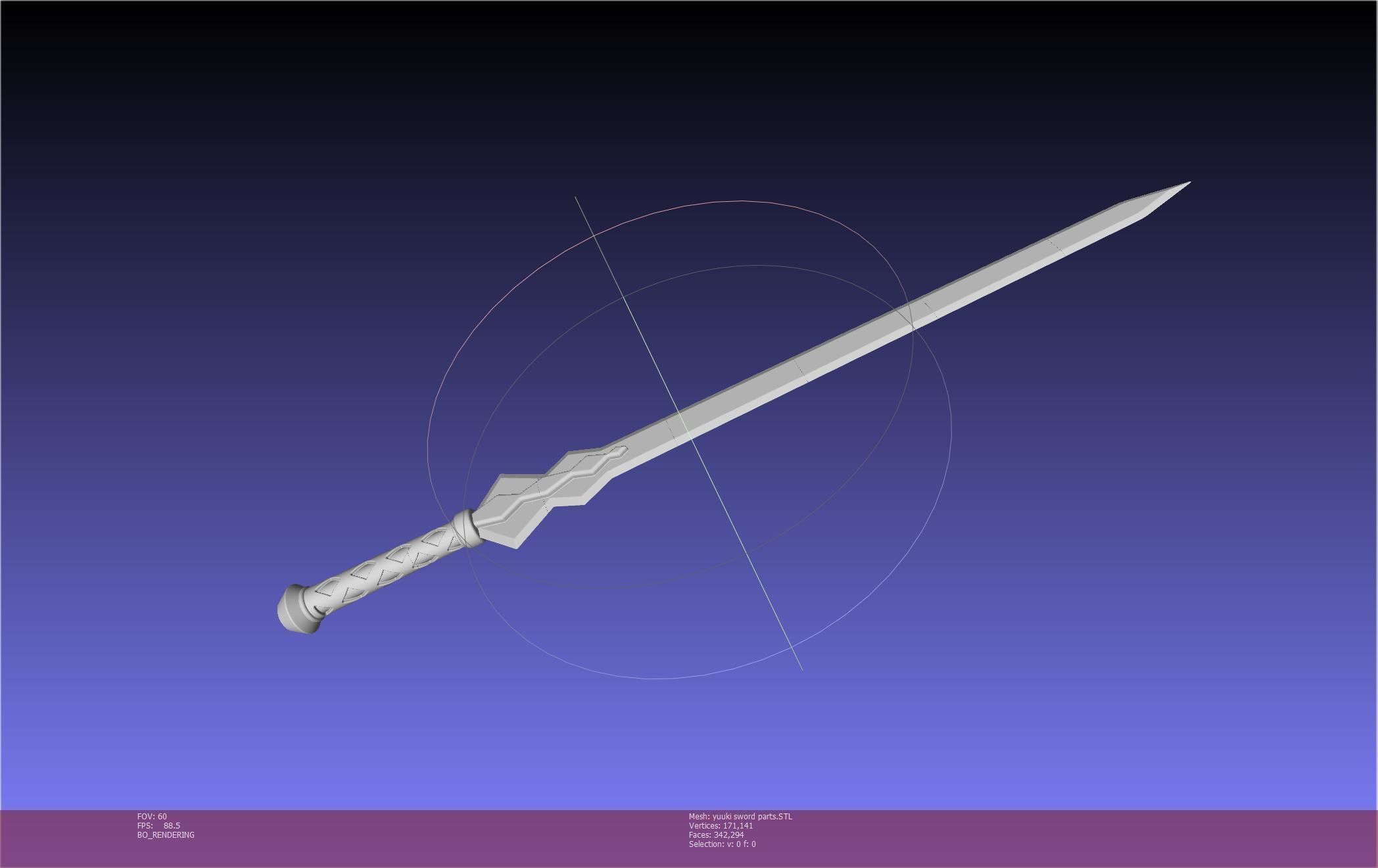 Sword Art Online Konno Yuuki Sword Printable Assembly 3D print model_82