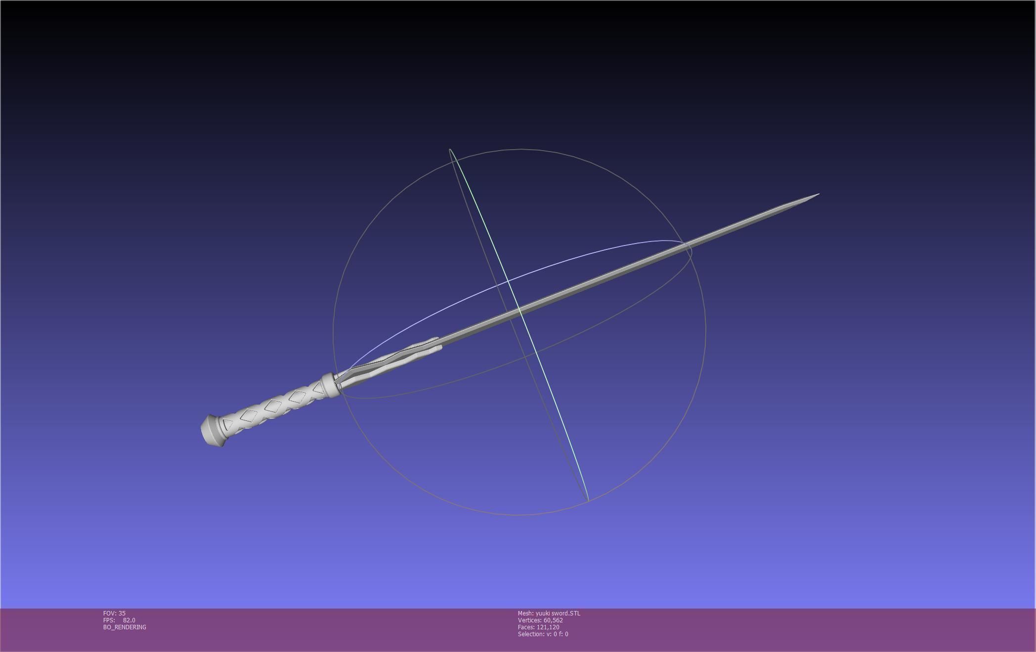 Sword Art Online Konno Yuuki Sword Printable Assembly 3D print model_63