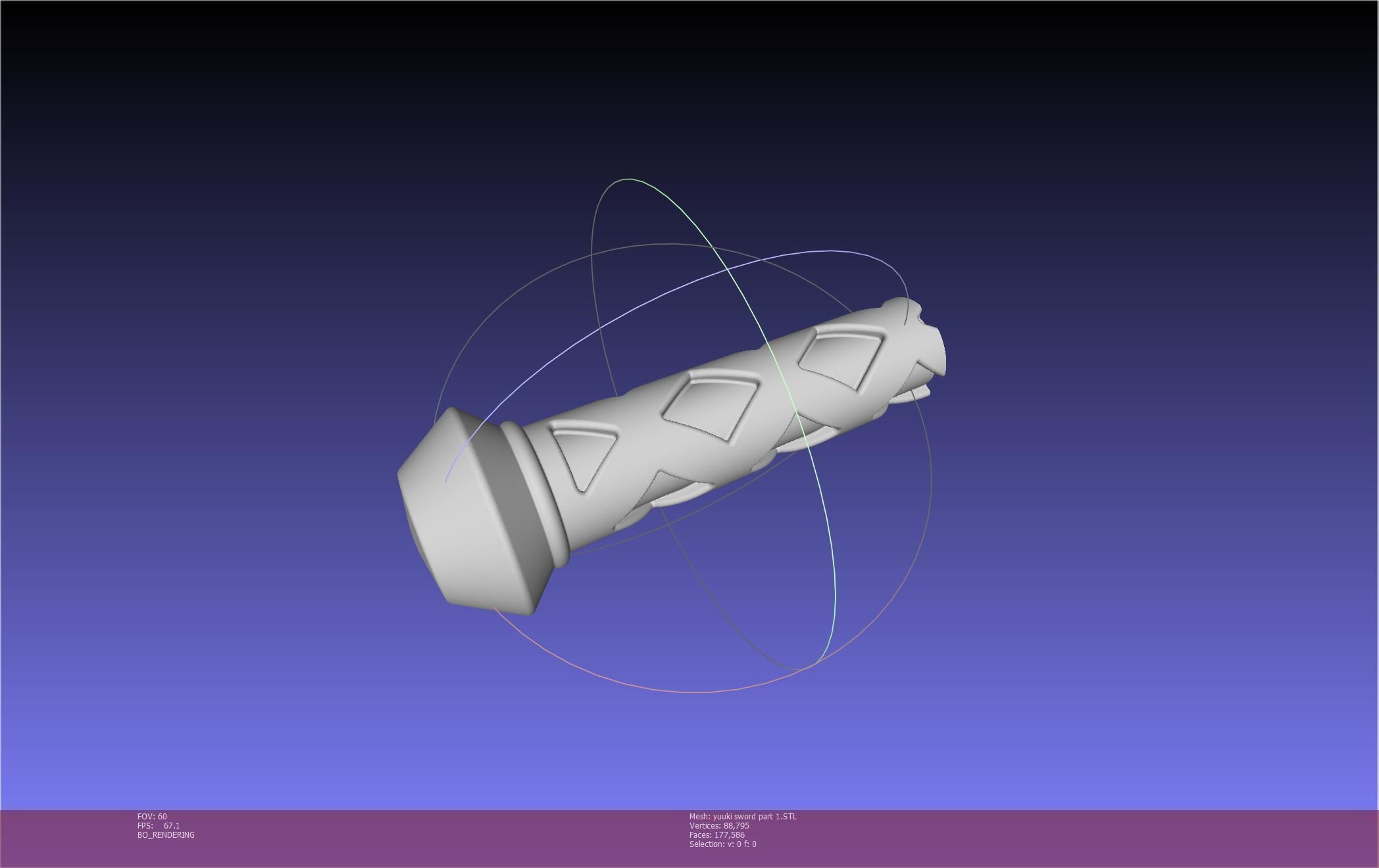 Sword Art Online Konno Yuuki Sword Printable Assembly 3D print model_93