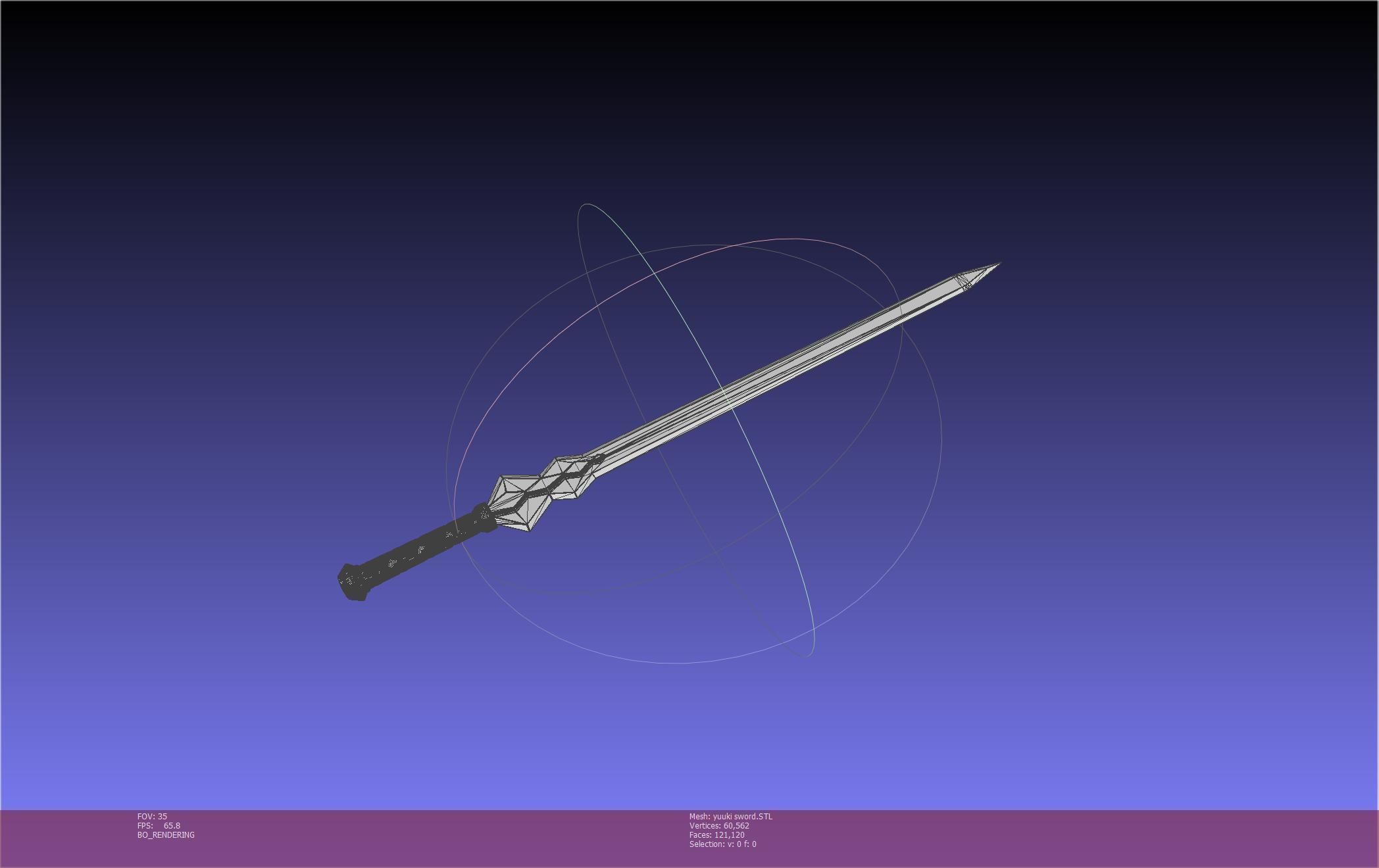 Sword Art Online Konno Yuuki Sword Printable Assembly 3D print model_75