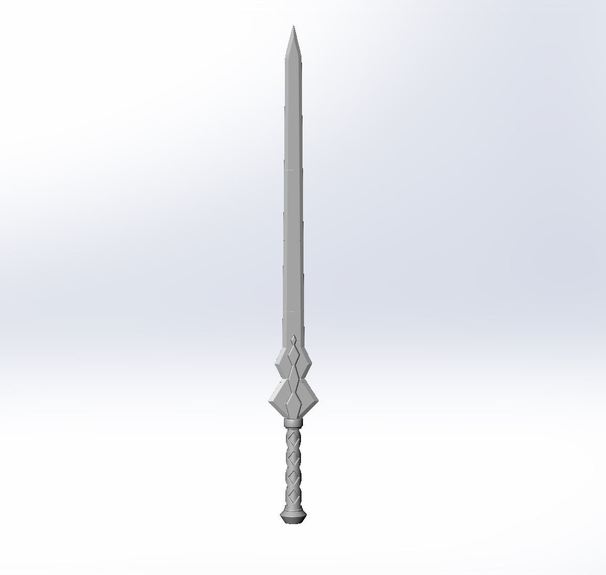 Sword Art Online Konno Yuuki Sword Printable Assembly 3D print model_2