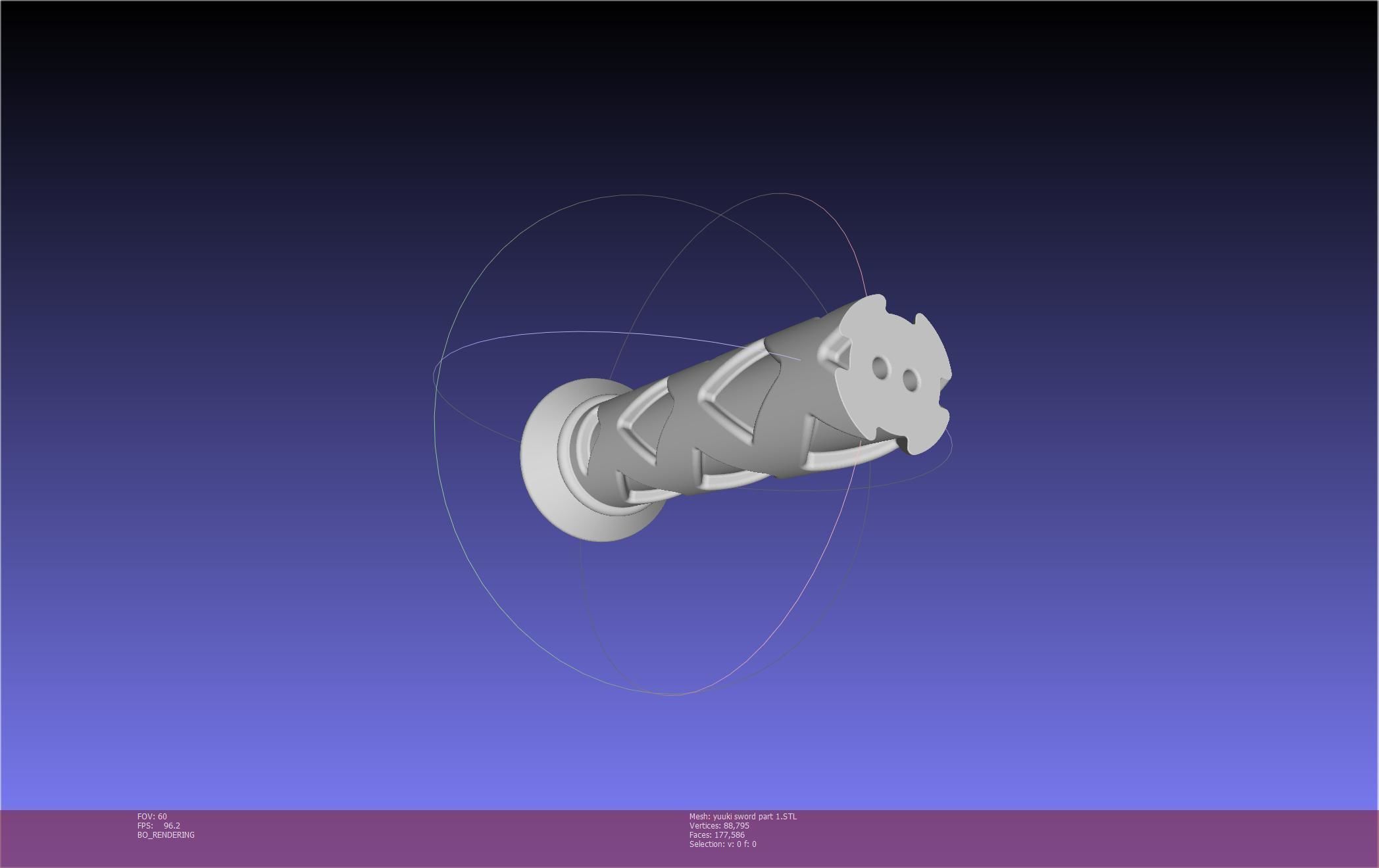 Sword Art Online Konno Yuuki Sword Printable Assembly 3D print model_92