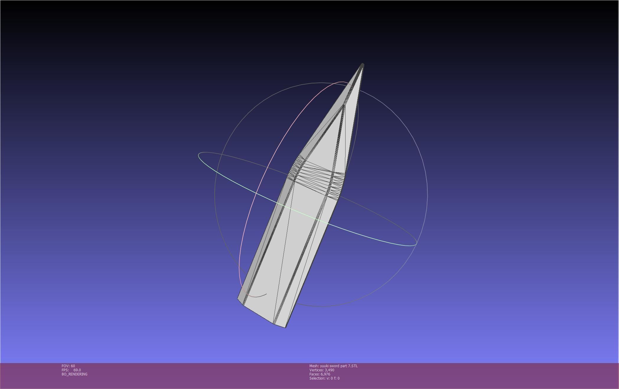 Sword Art Online Konno Yuuki Sword Printable Assembly 3D print model_128