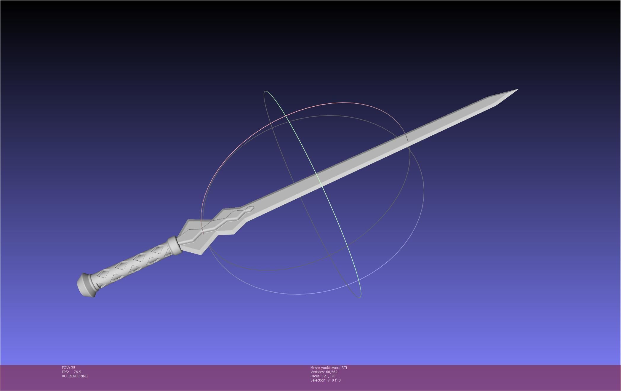 Sword Art Online Konno Yuuki Sword Printable Assembly 3D print model_72
