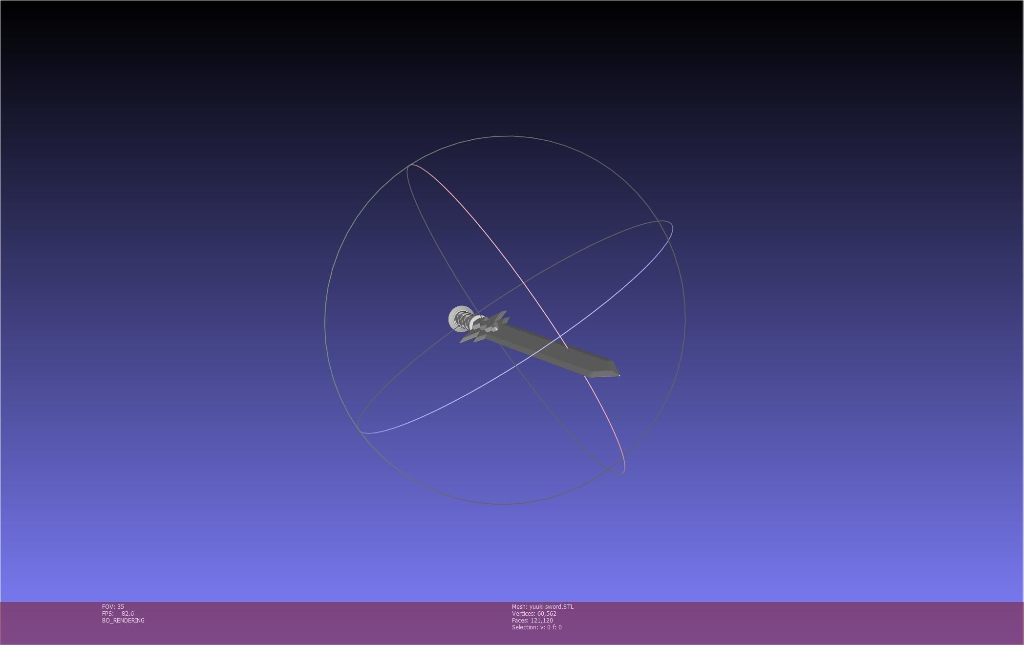 Sword Art Online Konno Yuuki Sword Printable Assembly 3D print model_37