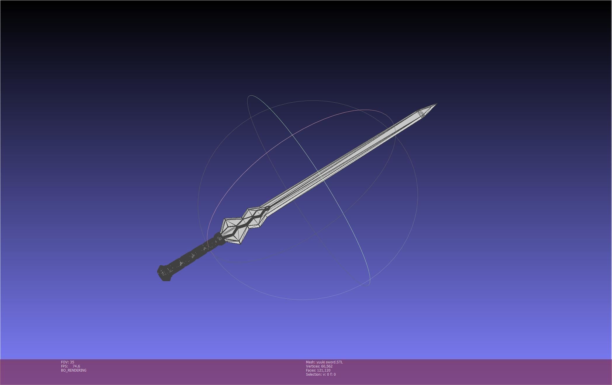 Sword Art Online Konno Yuuki Sword Printable Assembly 3D print model_77