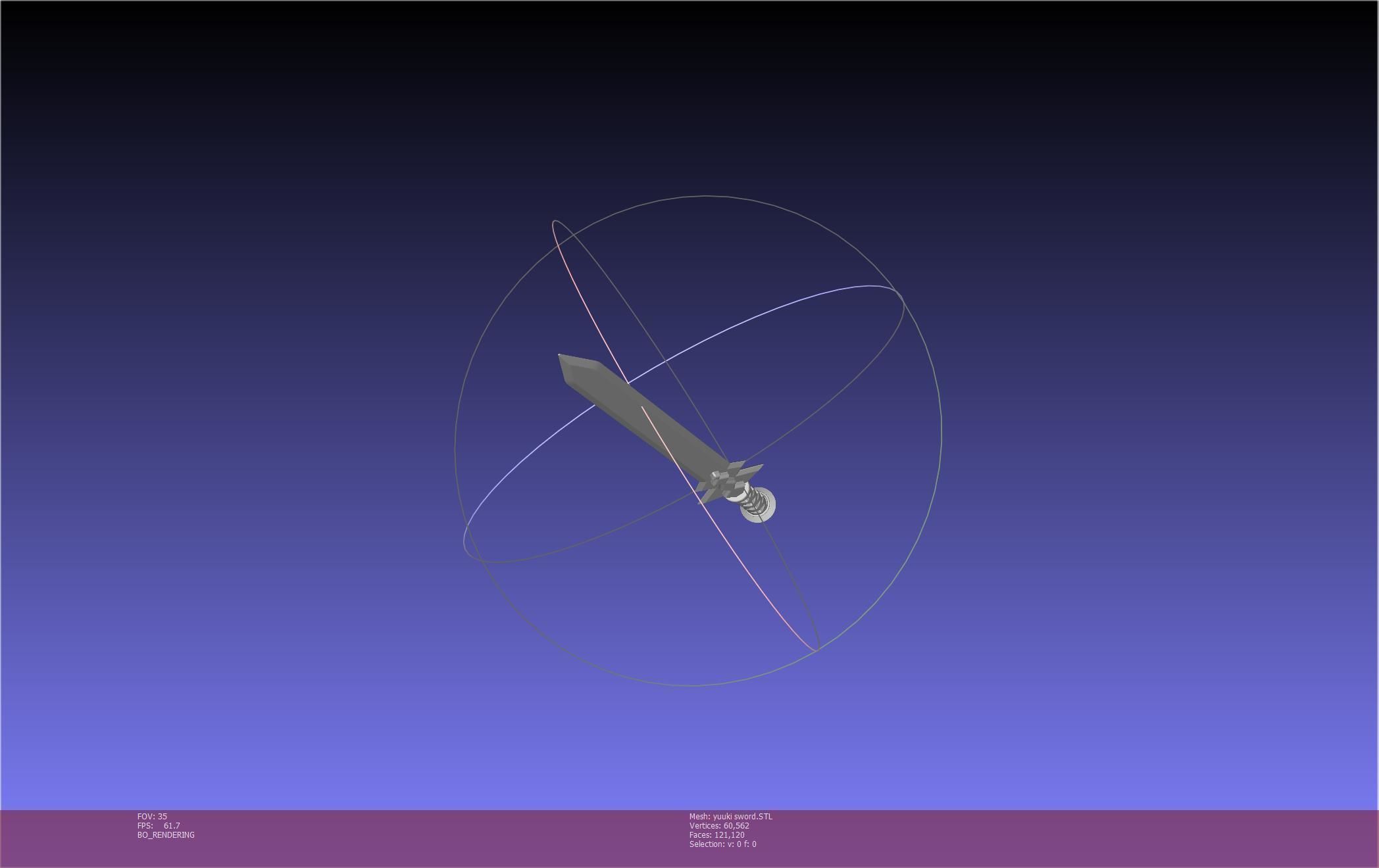 Sword Art Online Konno Yuuki Sword Printable Assembly 3D print model_44