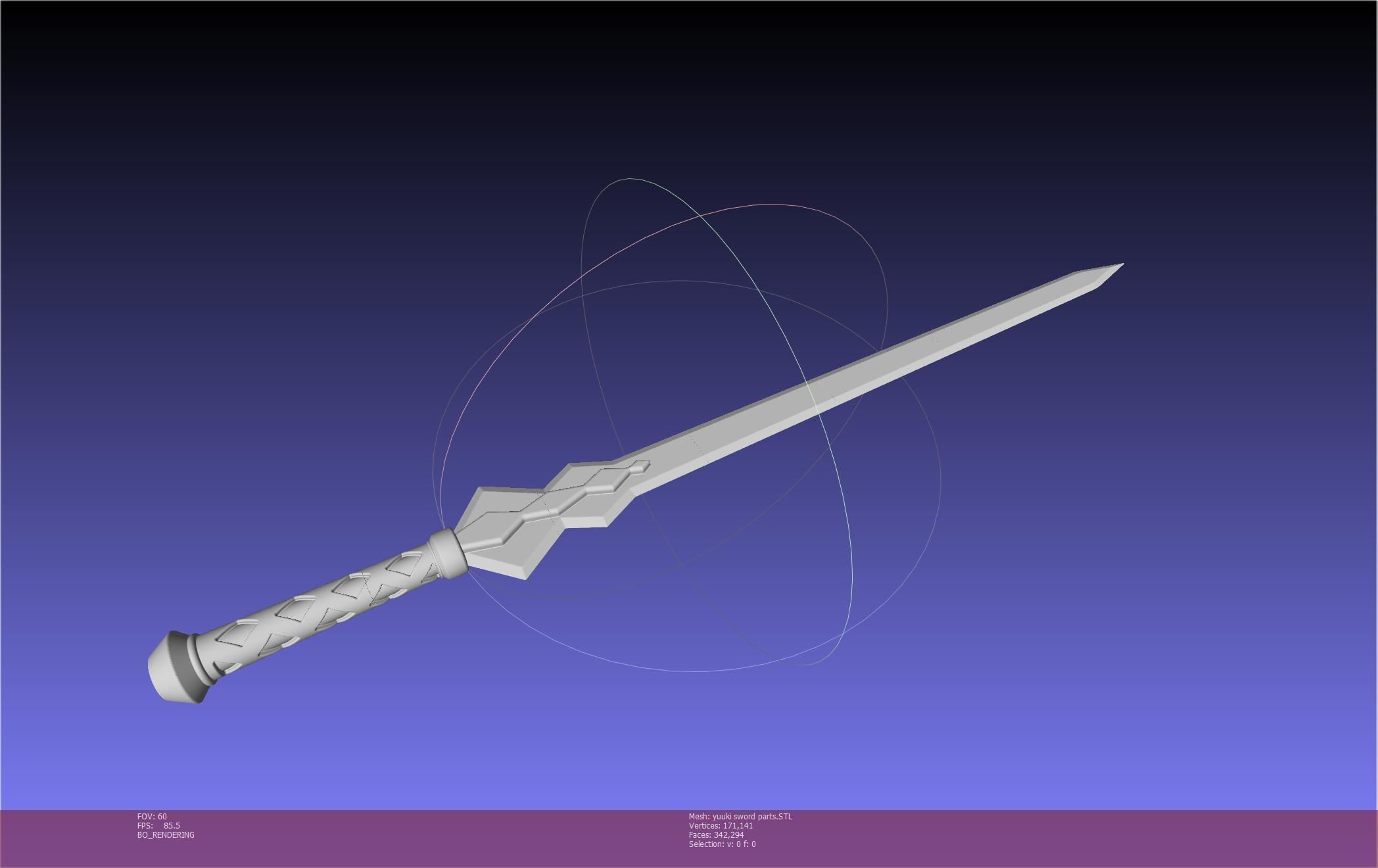 Sword Art Online Konno Yuuki Sword Printable Assembly 3D print model_80