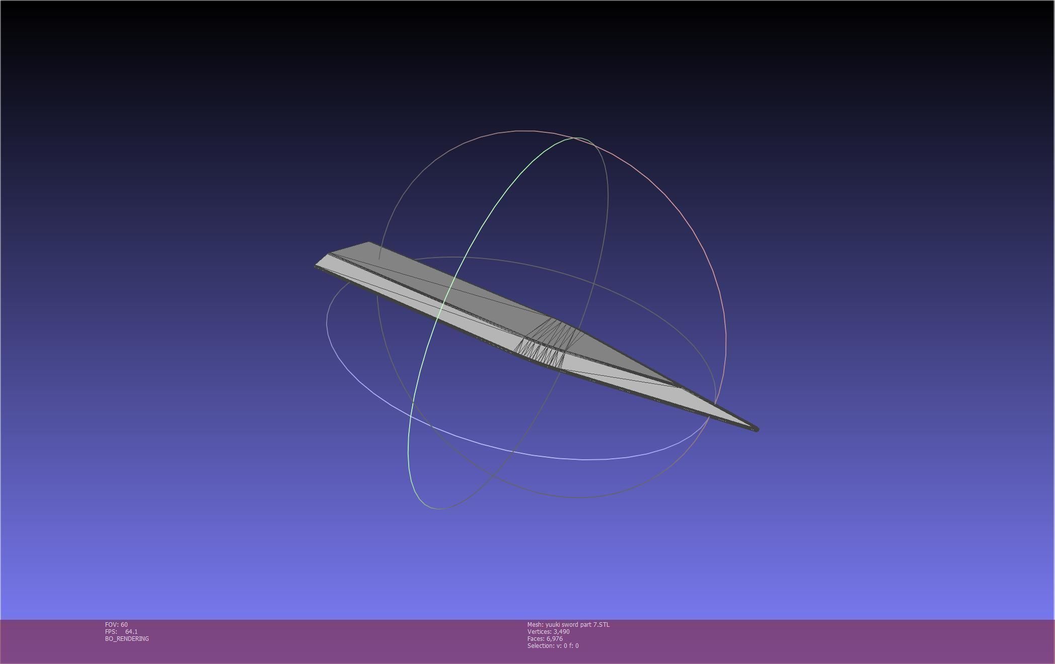 Sword Art Online Konno Yuuki Sword Printable Assembly 3D print model_133