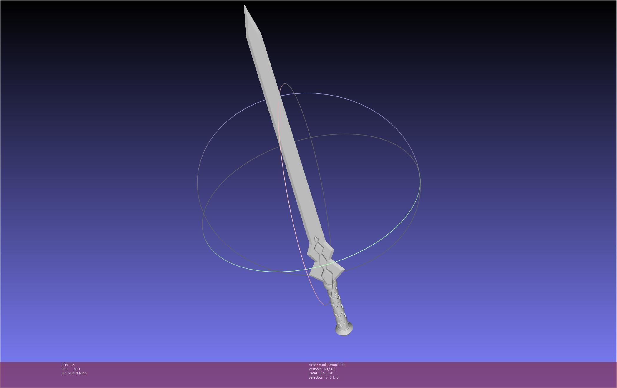 Sword Art Online Konno Yuuki Sword Printable Assembly 3D print model_52