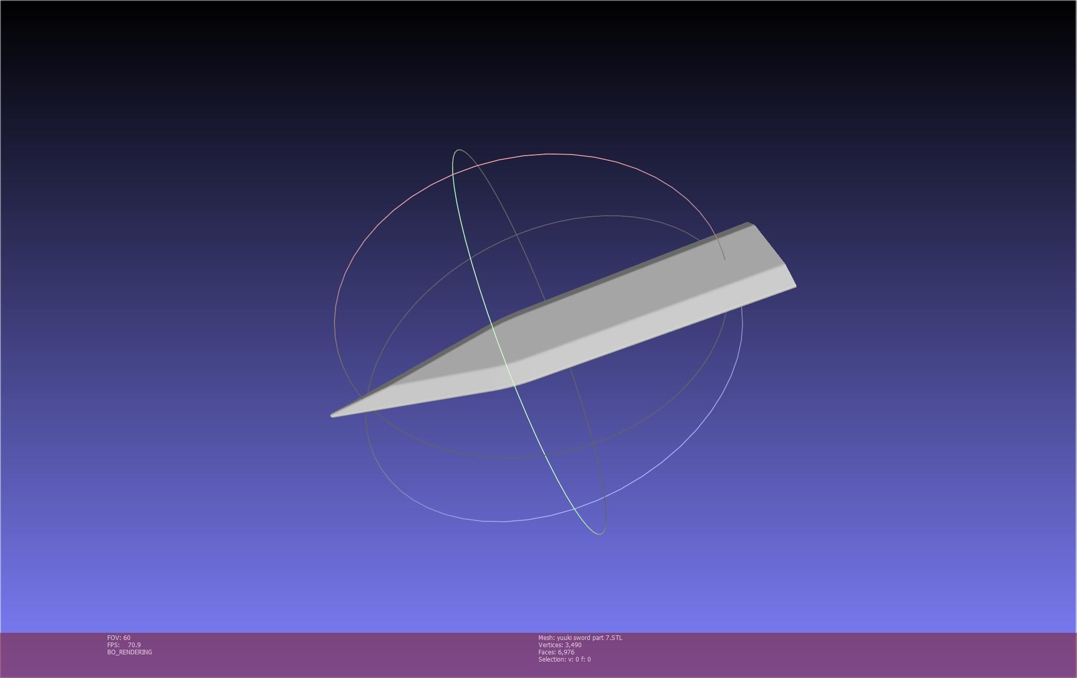 Sword Art Online Konno Yuuki Sword Printable Assembly 3D print model_140