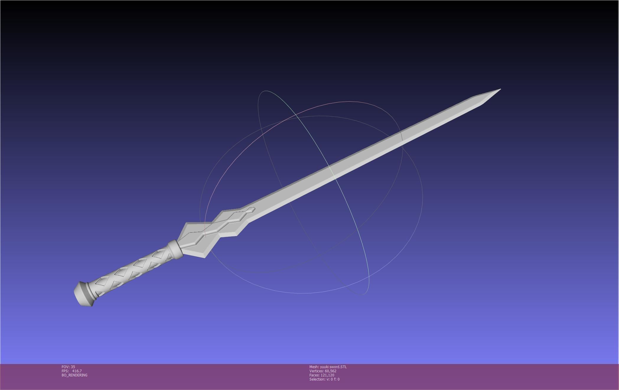Sword Art Online Konno Yuuki Sword Printable Assembly 3D print model_74