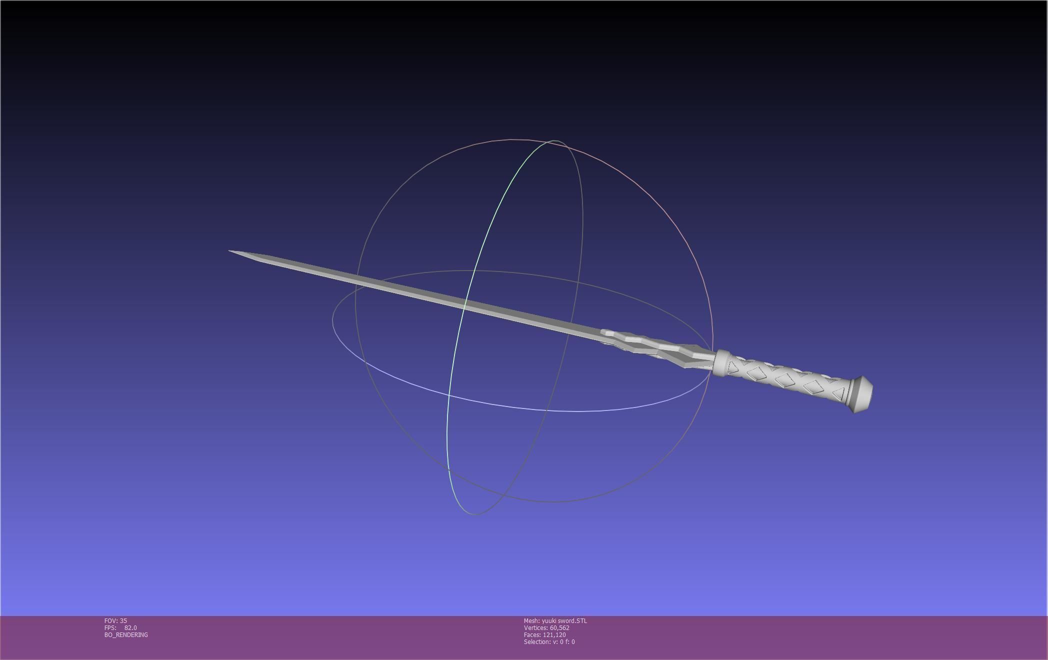 Sword Art Online Konno Yuuki Sword Printable Assembly 3D print model_54