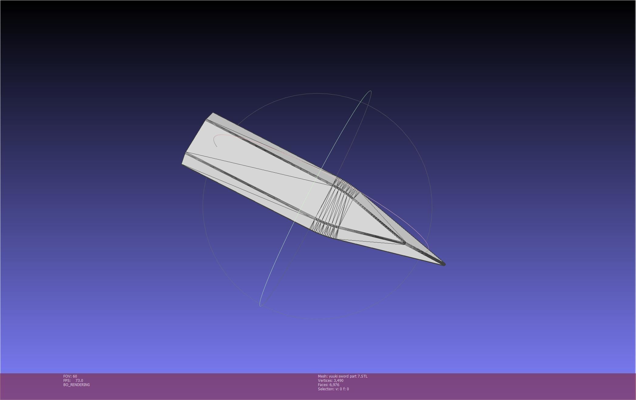 Sword Art Online Konno Yuuki Sword Printable Assembly 3D print model_132