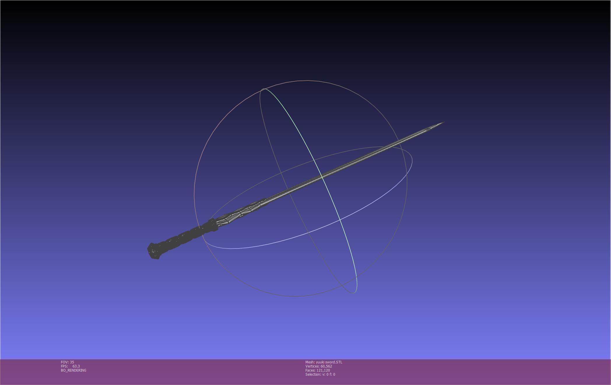 Sword Art Online Konno Yuuki Sword Printable Assembly 3D print model_13