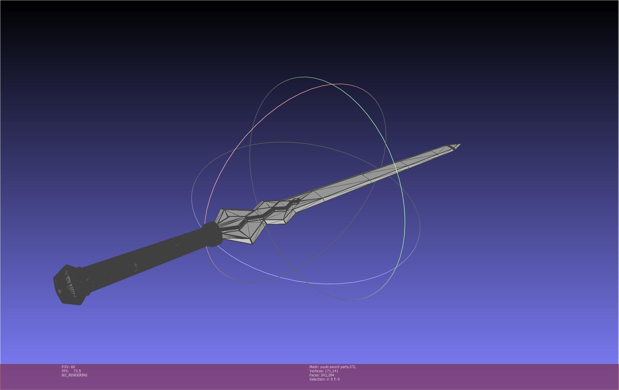 Sword Art Online Konno Yuuki Sword Printable Assembly 3D print model_76