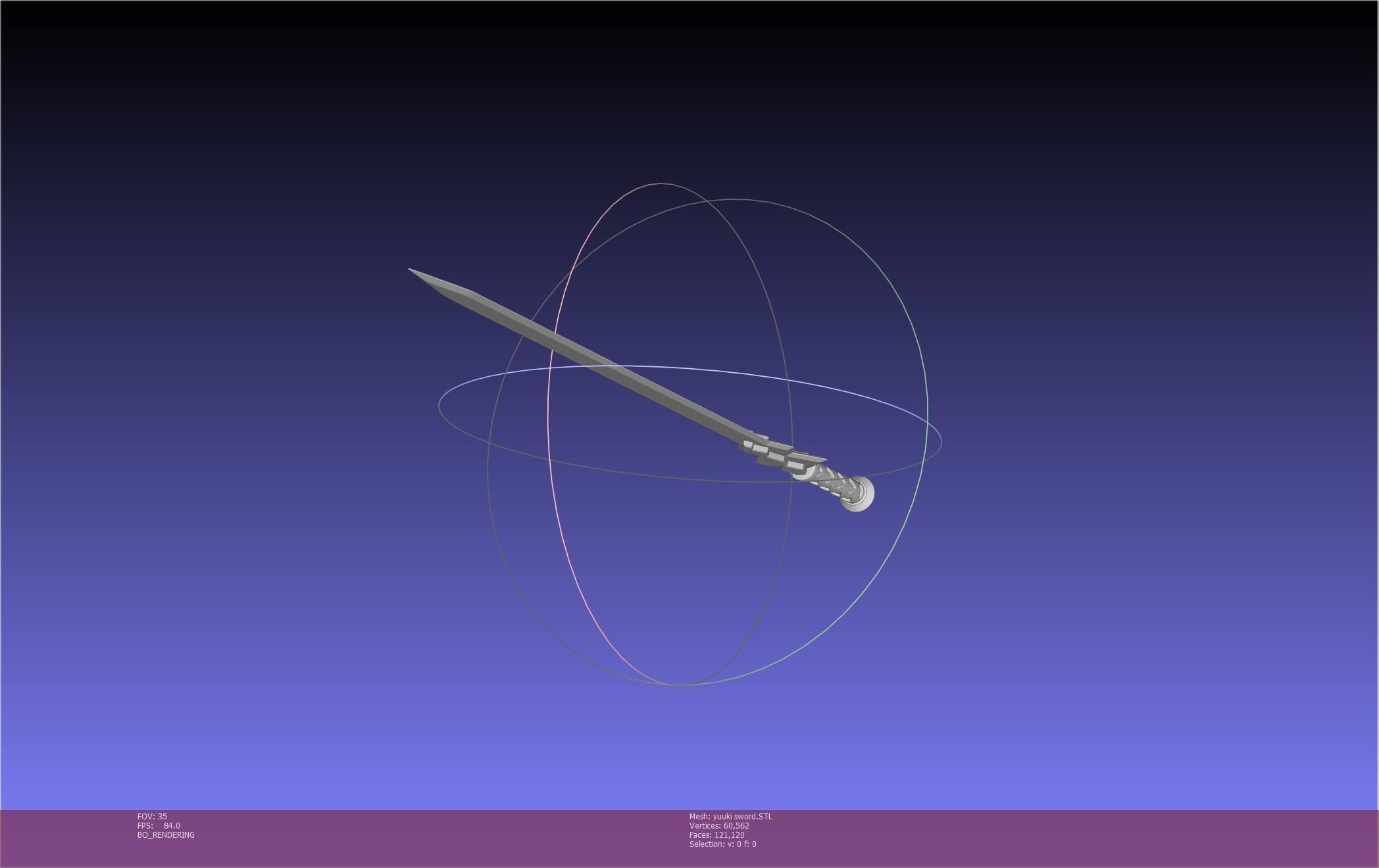 Sword Art Online Konno Yuuki Sword Printable Assembly 3D print model_64