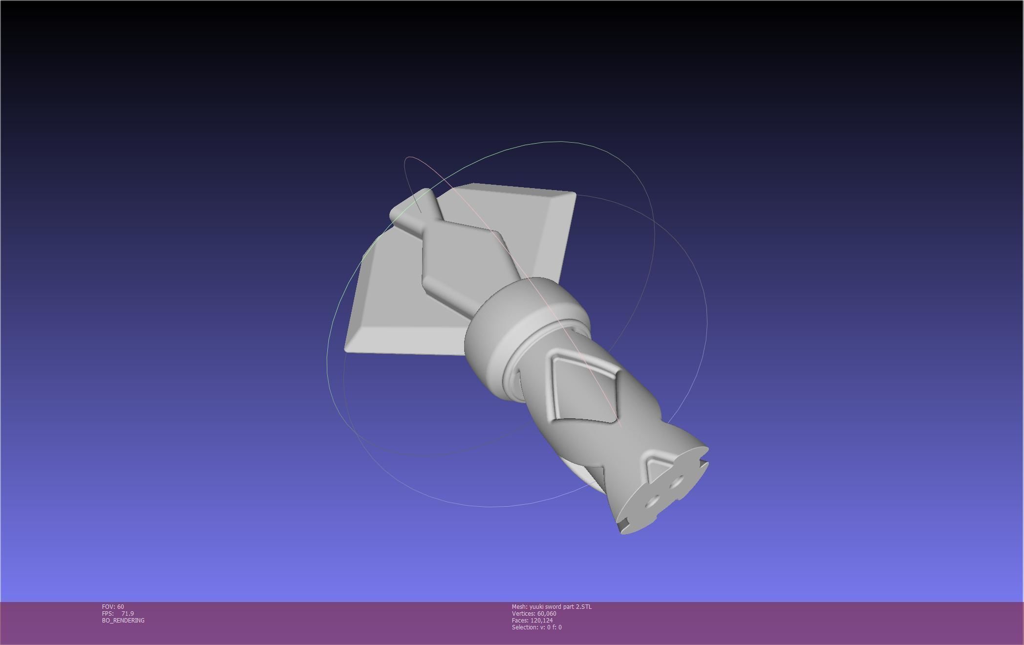 Sword Art Online Konno Yuuki Sword Printable Assembly 3D print model_96