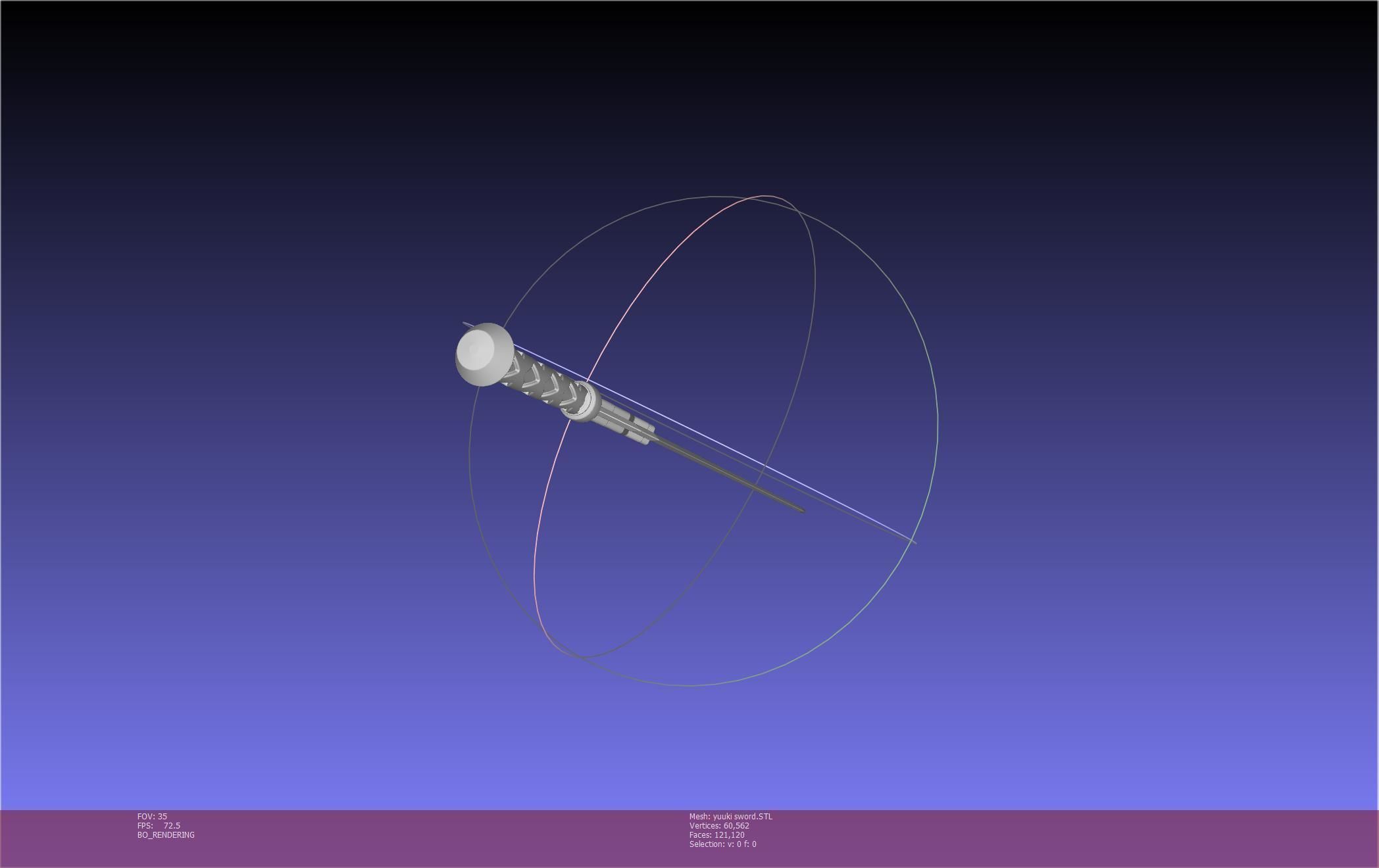 Sword Art Online Konno Yuuki Sword Printable Assembly 3D print model_45