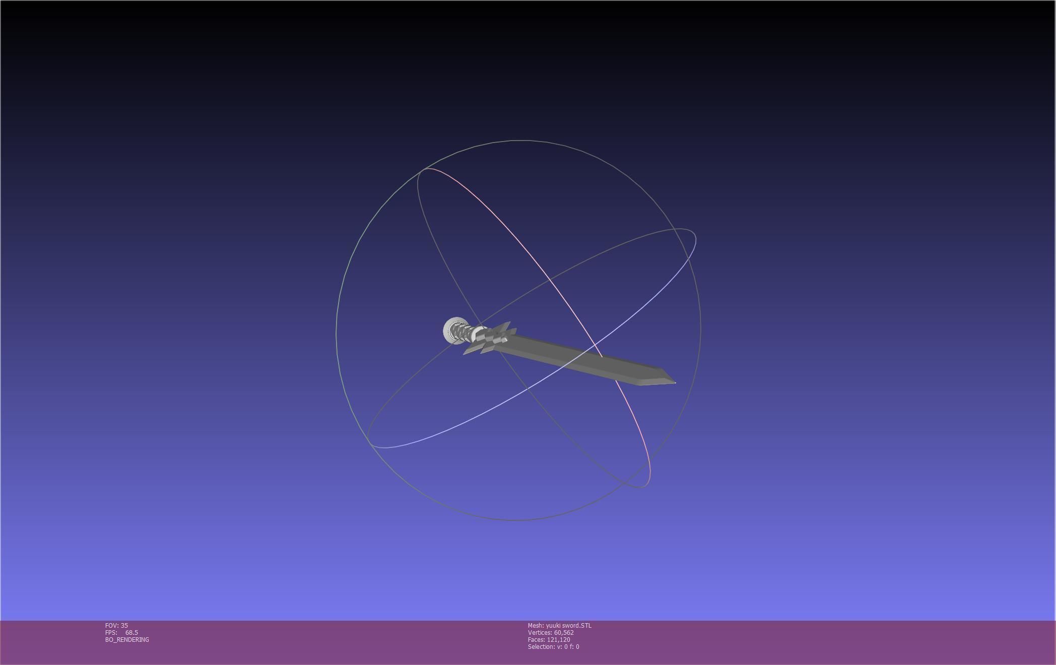 Sword Art Online Konno Yuuki Sword Printable Assembly 3D print model_35