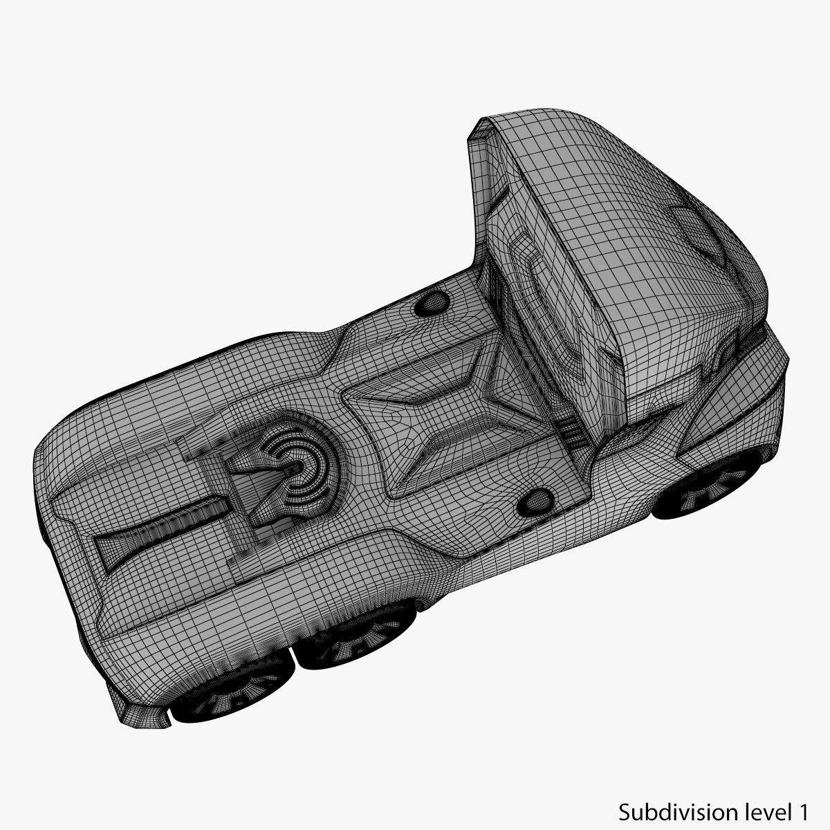 Self-Driving Truck Concept 3D model_22