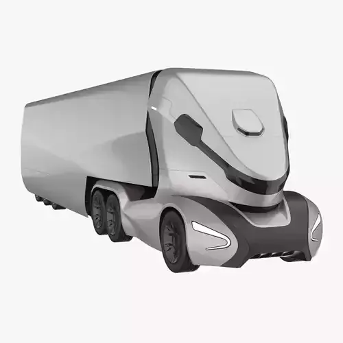 Self-Driving Truck Concept 3D model