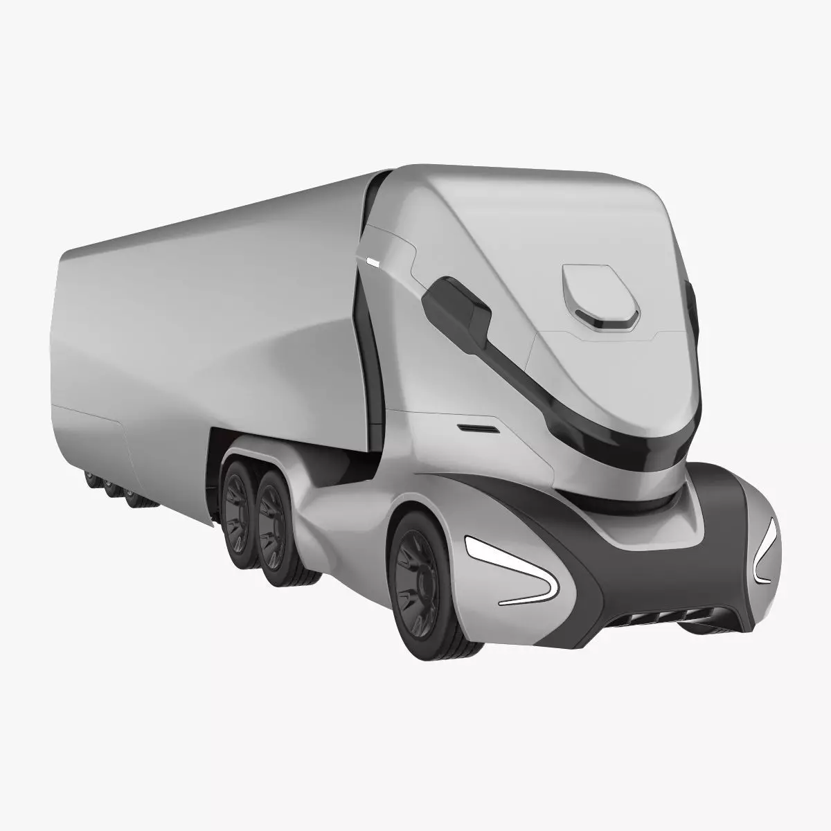 Self-Driving Truck Concept 3D model_0