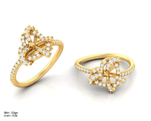 Women Heart Band Ring 3dm render detail 3D print model