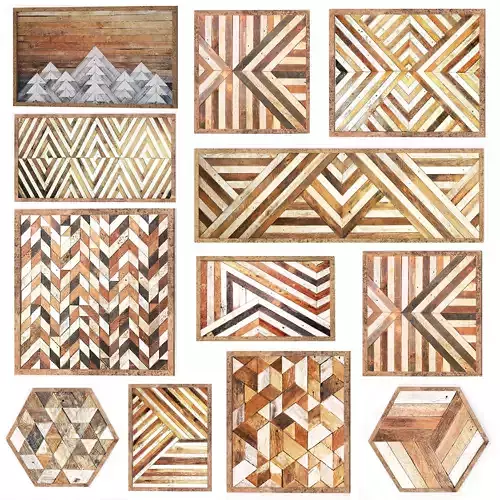 collection 12 model of wood wall work  scandinavian rustic frame