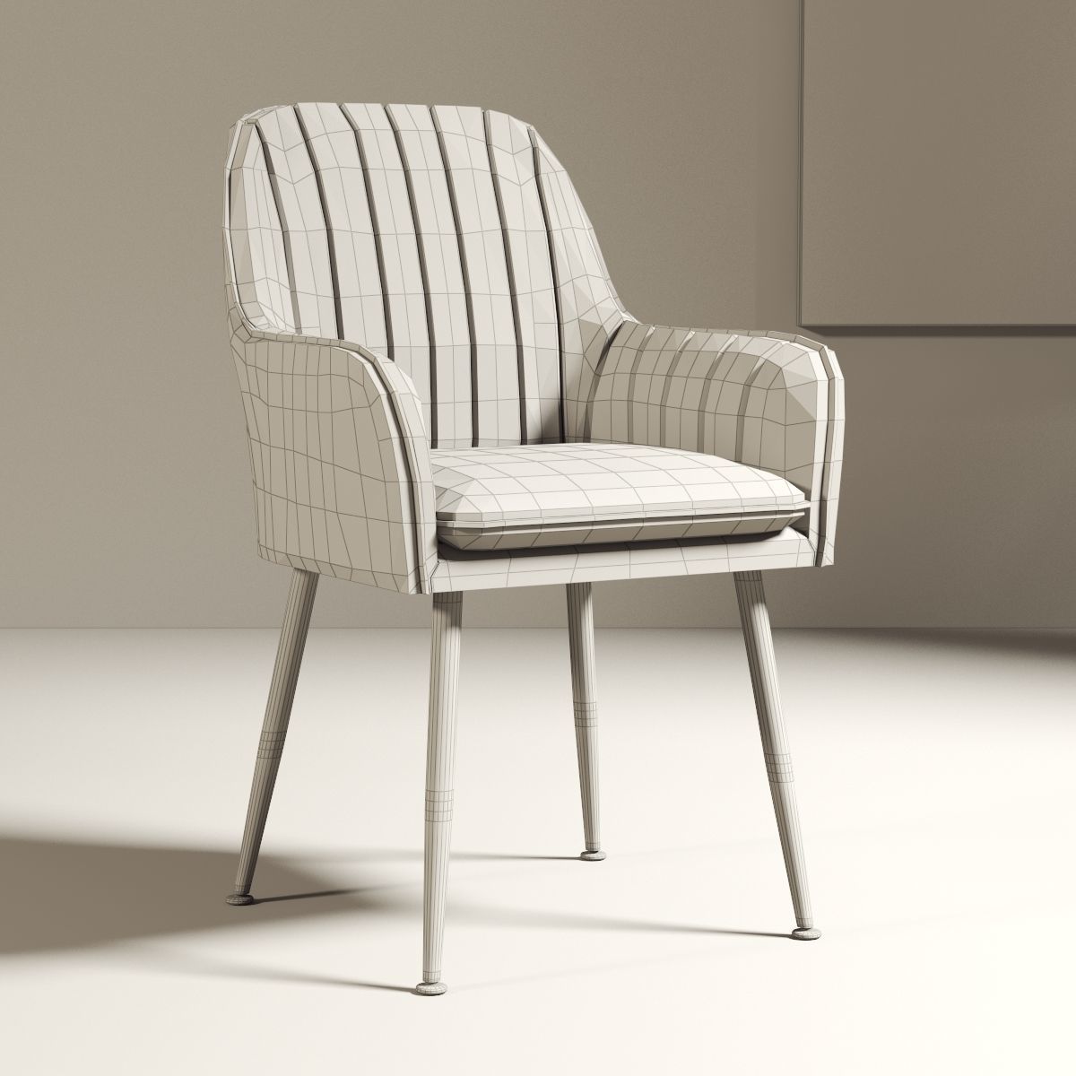 modern chair 011 3D model_3