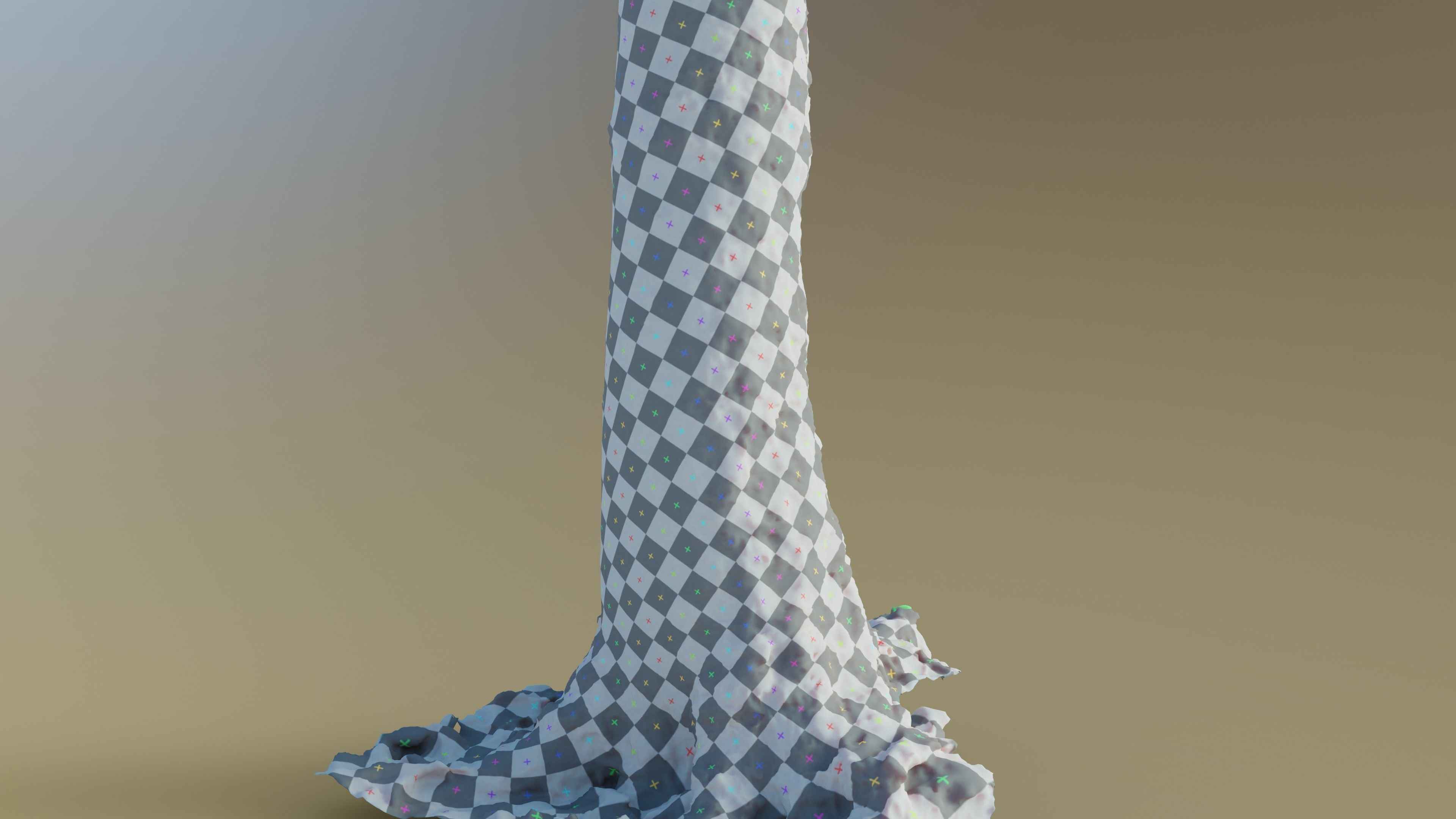 Mossy Beech Tree Trunk Low-poly 3D model_18