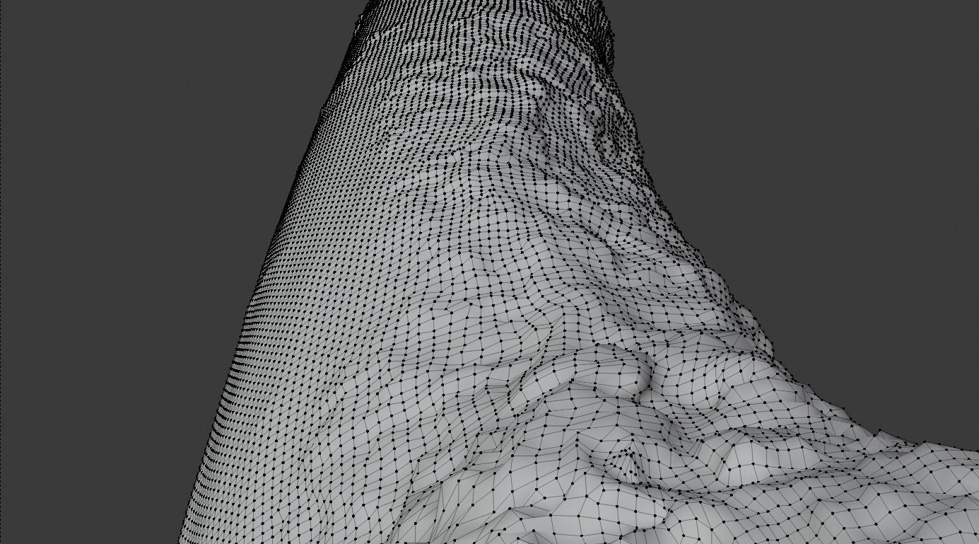 Mossy Beech Tree Trunk Low-poly 3D model_20