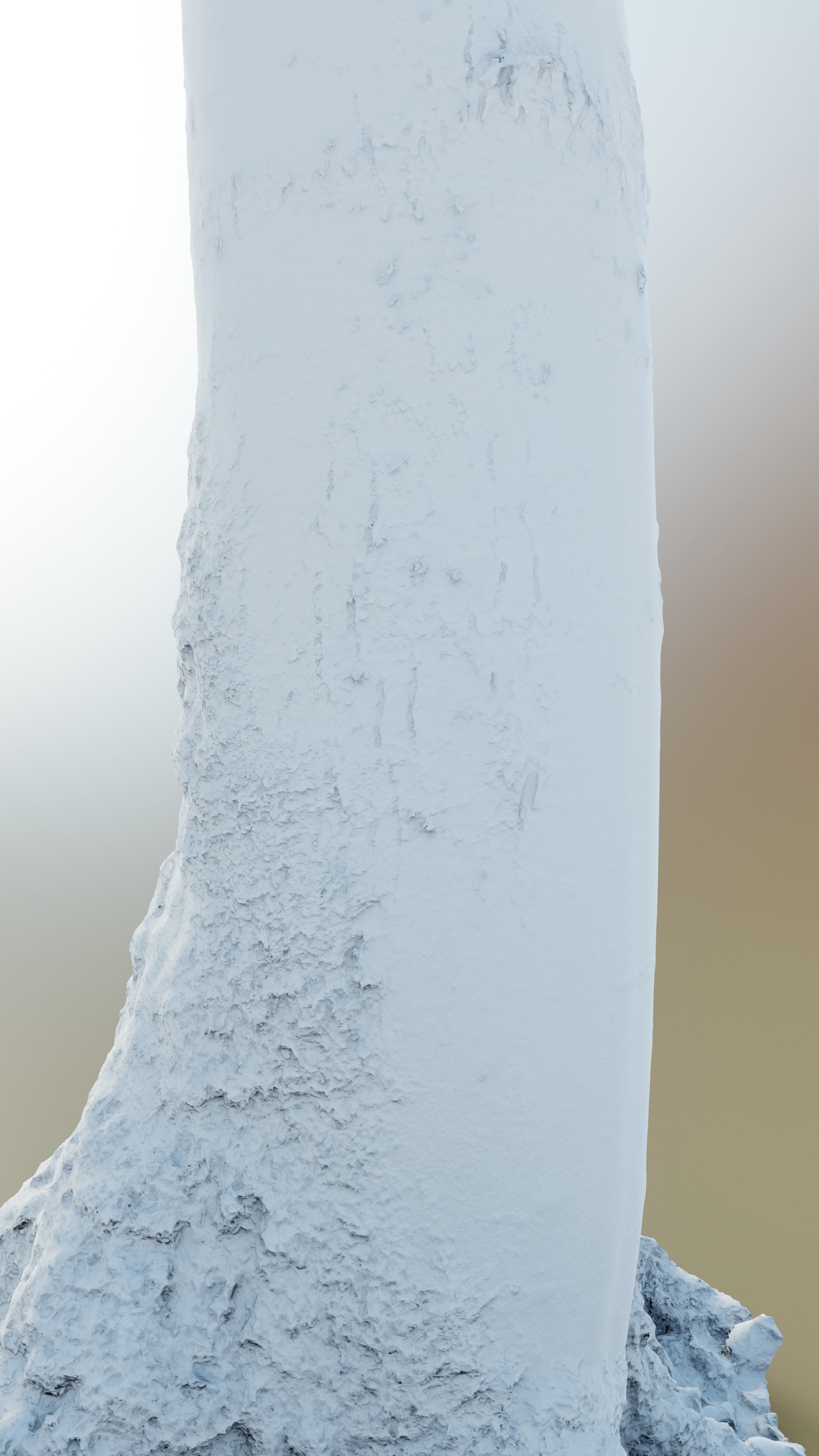 Mossy Beech Tree Trunk Low-poly 3D model_16