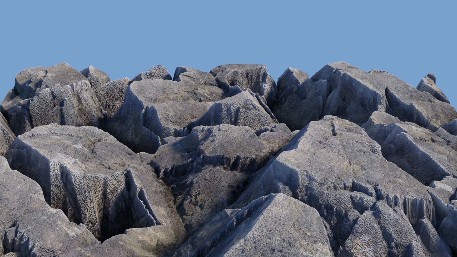 Rock Cliff Mountains 3D model_17