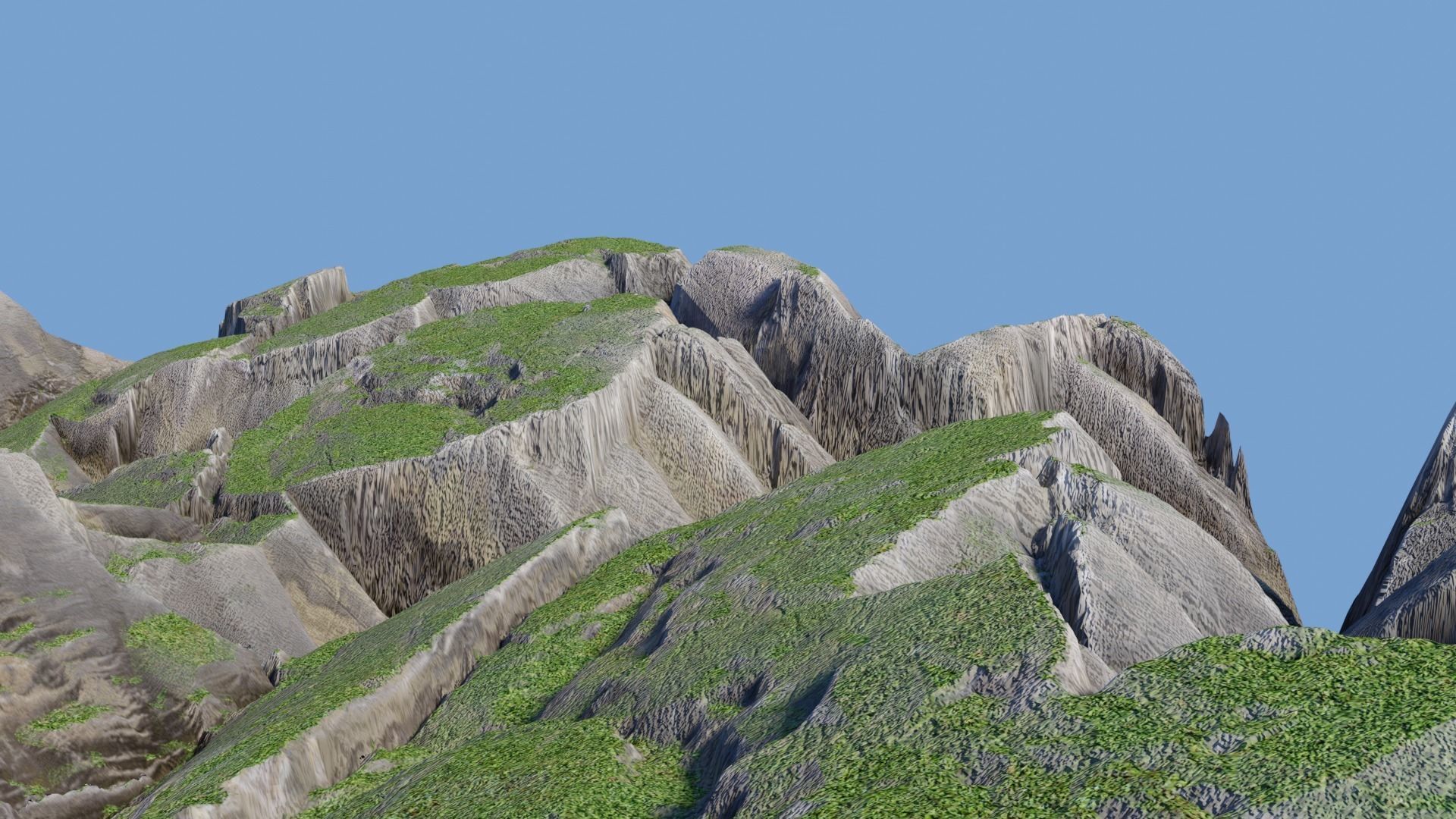 Rock Cliff Mountains 3D model_9